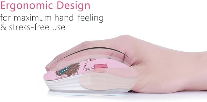 JUHOO Wireless Mouse with Nano Receiver for PC, Laptop, Notebook, Computer, MacBook, Less Noise, Portable Mobile Optical Mice