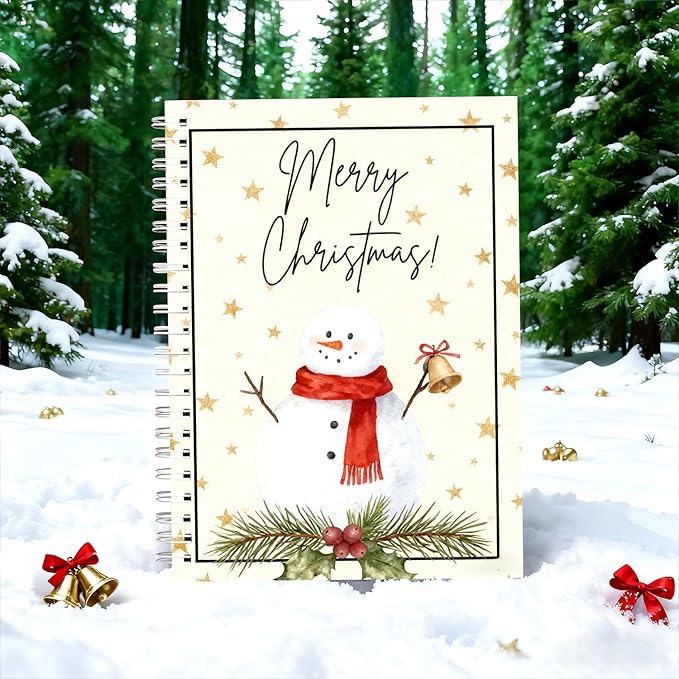 Christmas Gift Card Book - Surprises on Every Page, DIY Spiral-Bound Merry Christmas College Survival Kit, Greeting Card Book for Students & Graduation Gifts (S4)