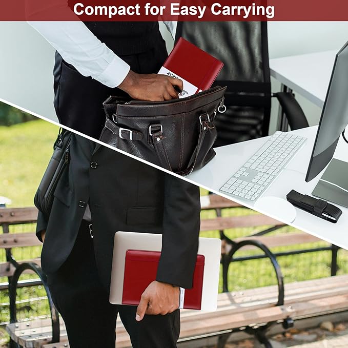 ZCZN 6 Pack Lined Journal Notebooks, 192 Pages A5 Hardcover Leather Journals for Work,Writing,School & Travel, College Ruled Journaling Notebooks for Notes Taking,Diary Notepad (Red*6)