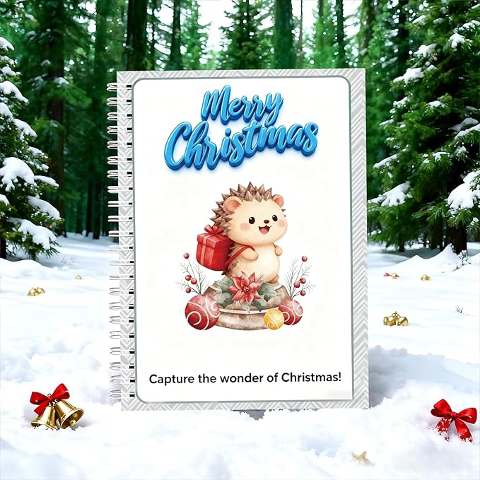 Semyifu Christmas Gift Card Book - Surprises on Every Page, DIY Spiral-Bound Merry Christmas College Survival Kit, Greeting Card Book for Students & Graduation Gifts (S24)