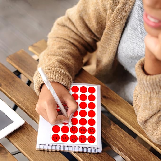 1400 PCS,1IN Round Colored Dot Stickers Labels - 4 Assorted Colors, for Office, School, Moving, Home(Red, Blue, Yellow, Green)