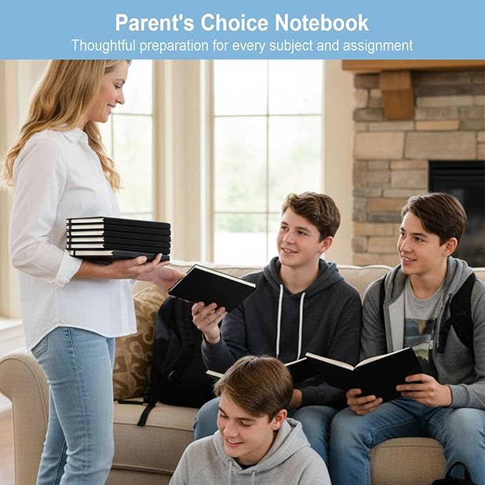 ViVin Lined Journal Notebooks for Work,192 Pages,5.5 x 8.3 inch,College Ruled,A5 Hardcover Journaling Notebooks for Writing,12 Pack Bulk