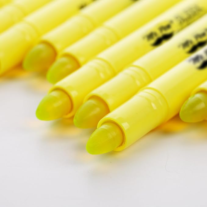 Mr. Pen- Gel Highlighters, 20 Pack, Fluorescent Yellow, Bulk Bible Highlighters for Bibles That Do Not Bleed