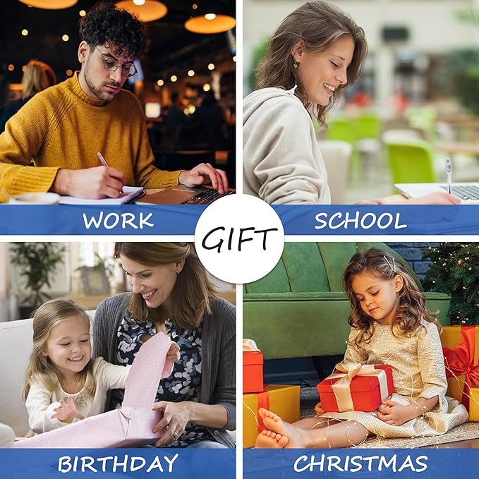 Spiral Notebook, Hardcover 8.5 x 11 IN College Ruled Notebooks, 300 Pages Notebooks for Work and School, 110 GSM Thick Papers Journals for Writing, Office Supplies for Women and Men Pink