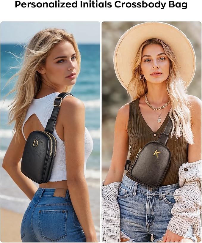 Gifts for Teen Girls Women, Initial Cross body Bag Fanny Pack for Women Girls, Teen Girl Gifts Trendy Stuff, Birthday Gifts Idea, Thank You Gift for Her