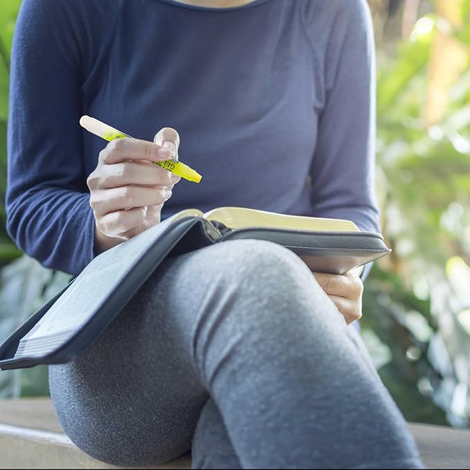 U.S. Office Supply Bible Safe Highlighter Set of 6 Yellow Bright Fluorescent Markers, Dry Bible Highlighters No Bleed, Fade or Smear, Safe Gel Markers, Accessories, Study Guide