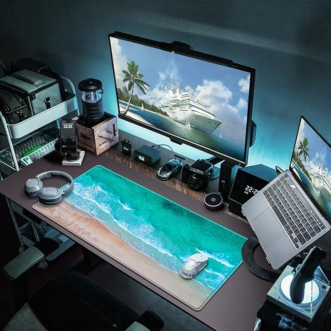 Canjoy Gaming Mouse Pad, Large Extended Mouse Pad Big Computer Mousepad for Home Office Gaming Work 31.5x15.7inch