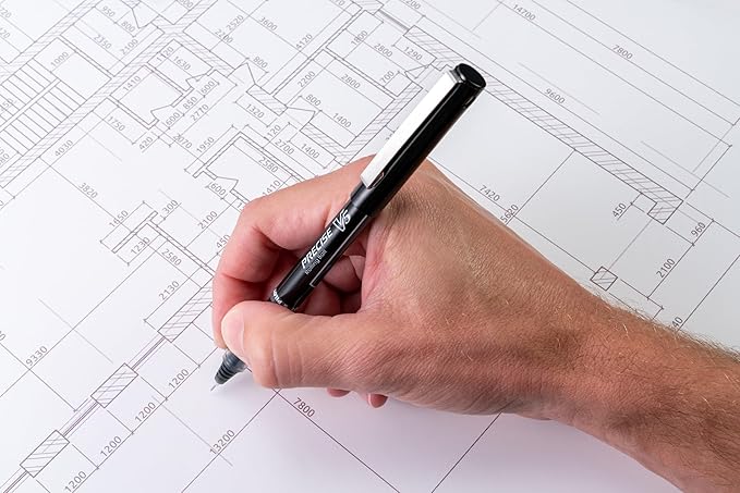 Pilot Precise V5 Capped Liquid Ink Rollerball Pens, Extra Fine Point Ink Pens 0.5 mm, Colored Pens, Assorted Colors, Pack of 4 - Ideal for School, Journaling, & Office Writing