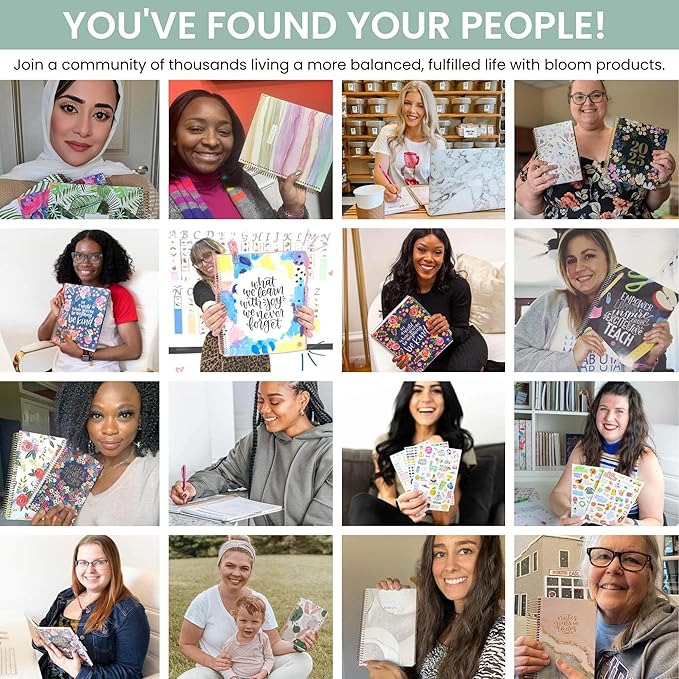 bloom daily planners HARDCOVER 2026 Planner (January to December) - 8.5” x 11” Weekly & Monthly Dated Agenda Organizer Book with Stickers & Tabs - Celestial Skies