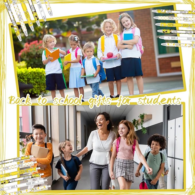 Jetec Employee Christmas Appreciation Gifts Inspirational Pens Cute Ballpoint Pens Bulk Motivational Black Ink Pen for Office Groups Students Team Teachers Thank You Gifts(30 Pcs)