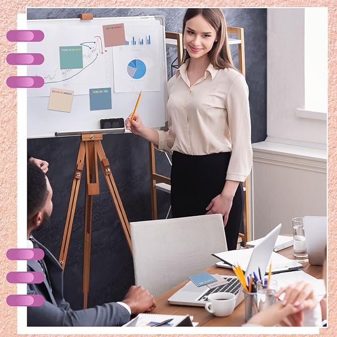 Yinder 24 Pcs Inspirational Sticky Notes Christmas Stocking Stuffers Motivational Sticky Notes Pad Employee Appreciation Gift Bulk for Teacher Nurse Coworker Office 3 x 3''(Motivational,Morandi Color)