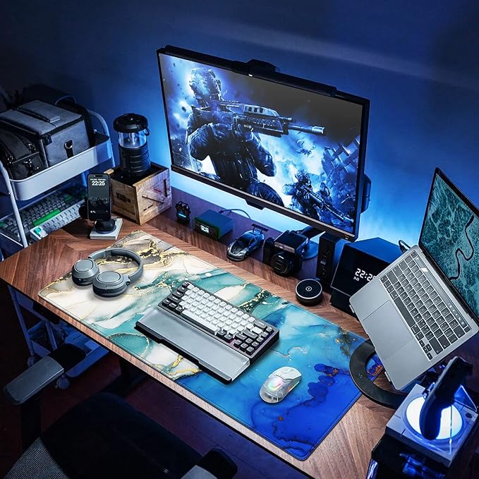 Canjoy Gaming Mouse Pad, Large Extended Mouse Pad Big Computer Mousepad for Home Office Gaming Work 31.5x15.7inch