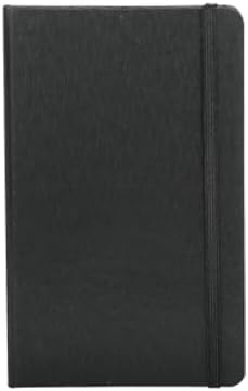 DISCOUNT PROMOS Hardcover Notebook Journals with Elastic Colored Band Set of 6, Bulk Pack - Perfect for School, Office, Home - Black