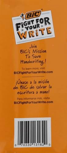 BIC Round Stic Xtra Life Ballpoint Pens, Medium Point (1.0mm), Black, 60-Count Pack, Flexible Round Barrel For Writing Comfort (GSM609-BLK) (Pack of 2)
