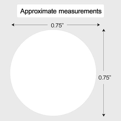 1400 PCS Colored Dot Stickers Round Color Coding Labels Polka Circle Dot Label Sticker for Office,Classroom,Papers Etc (Whtie, 3/4 inches)