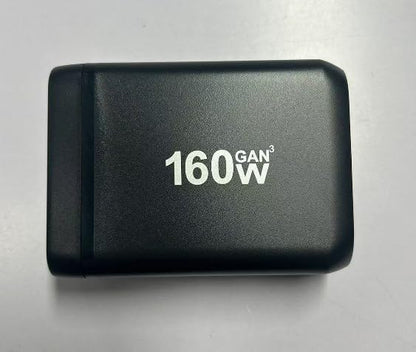 Famous TECH Shop 160W GaN PD 3.0 QC 3.0 USB C Fast Charger: 6 Port Super Fast Charging Hub | 4 USB-C + 2 USB-A Power Delivery Desktop Charger for Laptop, MacBook, iPhone 15, iPad, Samsung, Tablet