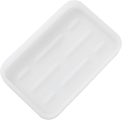 Silicone Kitchen Sink Organizer Tray for Multiple Usage,Easy Clean Sponges Holder for Kitchen Bathroom Counter or Sink,Dish Soap Dispenser,Scrubber,Bottle,Cup Ttanslucent 4.9”x 3.2”