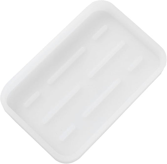 Silicone Kitchen Sink Organizer Tray for Multiple Usage,Easy Clean Sponges Holder for Kitchen Bathroom Counter or Sink,Dish Soap Dispenser,Scrubber,Bottle,Cup Ttanslucent 4.9”x 3.2”