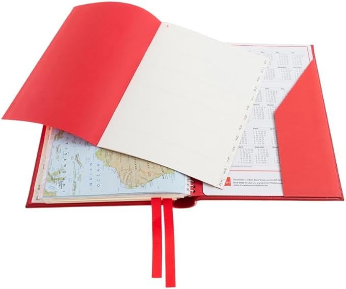 The Economist - 2026 Desk Diary - Week-to-View Planner - Red