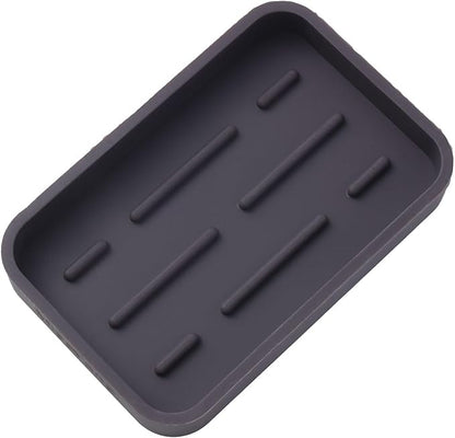 Silicone Kitchen Sink Organizer Tray for Multiple Usage,Easy Clean Sponges Holder for Kitchen Bathroom Counter or Sink,Dish Soap Dispenser,Scrubber,Bottle,Cup Coffee 4.9”x 3.2”