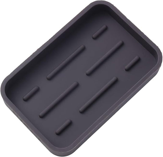 Silicone Kitchen Sink Organizer Tray for Multiple Usage,Easy Clean Sponges Holder for Kitchen Bathroom Counter or Sink,Dish Soap Dispenser,Scrubber,Bottle,Cup Coffee 4.9”x 3.2”