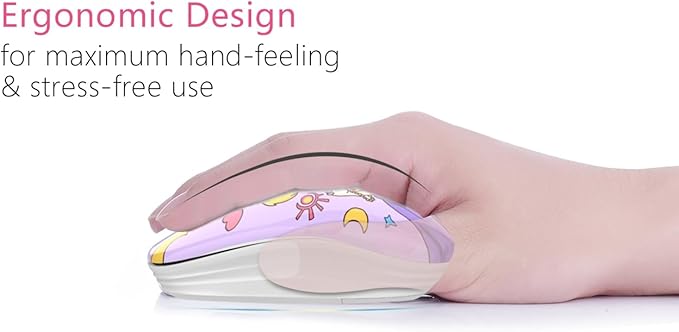 JUHOO Wireless Mouse with Nano Receiver for PC, Laptop, Notebook, Computer, MacBook, Less Noise, Portable Mobile Optical Mice