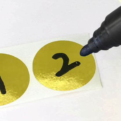 SHYGO® 1“ Gold Circle Dot Stickers Color Coding Labels, 1000PCS 2 Rolls