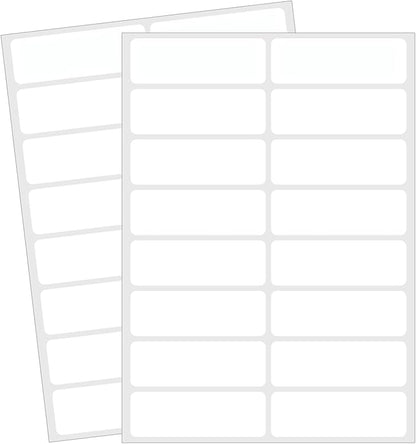 Blank Removable Labels, 1x3 Inch White Freezer Labels for Food Containers, Freezer Label to Write on/Waterproof/Easy Peel Off (240Pcs)