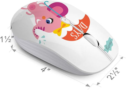 JUHOO Wireless Mouse with Nano Receiver for PC, Laptop, Notebook, Computer, MacBook, Less Noise, Portable Mobile Optical Mice