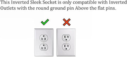 Sleek Socket Original & Patented Ultra-Thin Outlet Concealer with Cord Concealer Kit, Flat Extension Cord with Multi Outlets Power Strip, Ideal for Home Improvement, Hide Bulky and Messy Cords