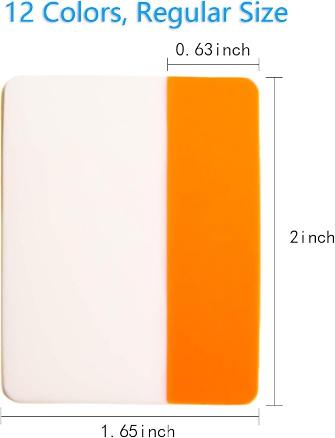 KICNIC 720 Pieces Sticky Tabs 2 Inch Index Tabs, Colored Page Markers Repositionable Tags Reading Tabs Self Adhesive Tape Flags for Books, Binders, Notebook and File Folders, [36 Sets 12 Colors]