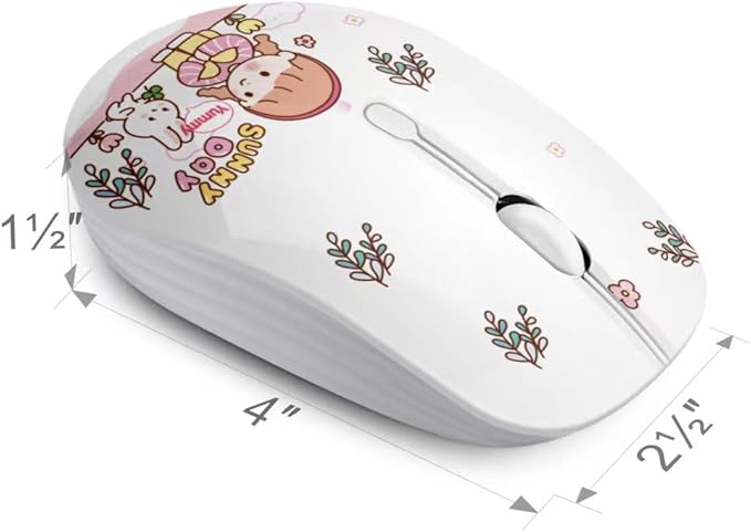 JUHOO Wireless Mouse with Nano Receiver for PC, Laptop, Notebook, Computer, MacBook, Less Noise, Portable Mobile Optical Mice