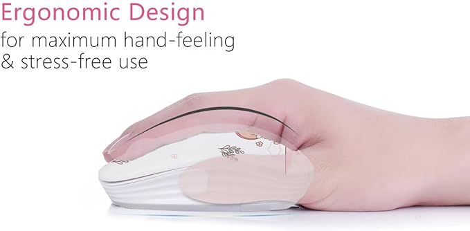 JUHOO Wireless Mouse with Nano Receiver for PC, Laptop, Notebook, Computer, MacBook, Less Noise, Portable Mobile Optical Mice