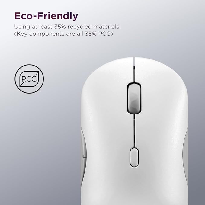Lenovo 700 Multi-Device Wireless Mouse, Bluetooth or 2.4 GHz USB-A Connection, Connect up to 3 Devices, 36 Month Battery Life, Seashell