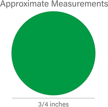 1400 PCS Colored Dot Stickers Round Color Coding Labels Polka Circle Dot Label Sticker for Office, Classroom, Yard Sale, Garage Sale(10 Colors, 3/4 inches)