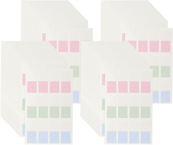 PATIKIL Clear Index Sticky Tabs, 480 Pcs Small Transparent Sticky Notes Bookmarks Planner Stickers Page Tabs for Office Notebooks File Folder Ledger Book, Morandi 3 Colors