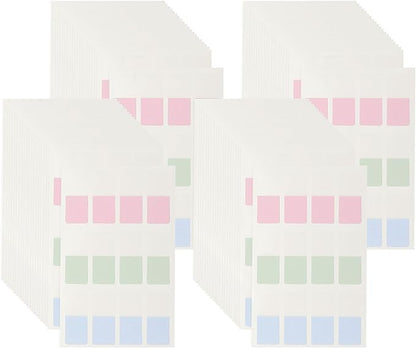 PATIKIL Clear Index Sticky Tabs, 480 Pcs Small Transparent Sticky Notes Bookmarks Planner Stickers Page Tabs for Office Notebooks File Folder Ledger Book, Morandi 3 Colors