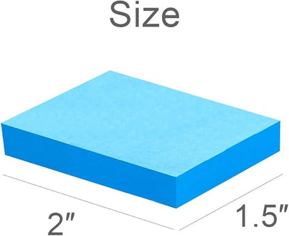 Mini Sticky Notes 1.5x2 Inches,48 Pads, Bright Colors Self-Stick Pads,75 Sheets/Pad…