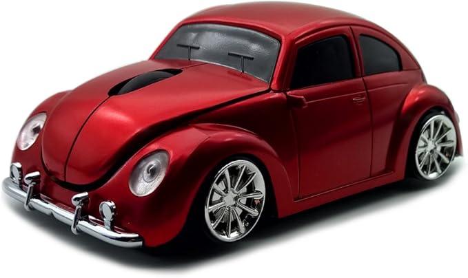 Cool Sports Car Shaped 2.4GHz Optical Gaming Mouse for PC, Laptop - Red