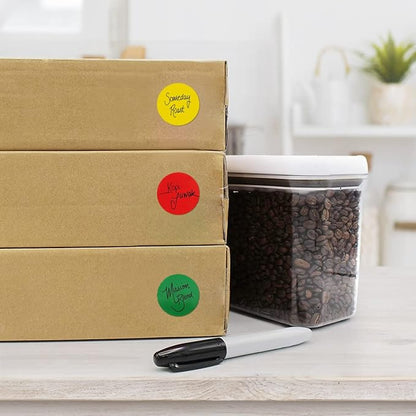 1400 PCS,1IN Round Colored Dot Stickers Labels - 4 Assorted Colors, for Office, School, Moving, Home(Red, Blue, Yellow, Green)