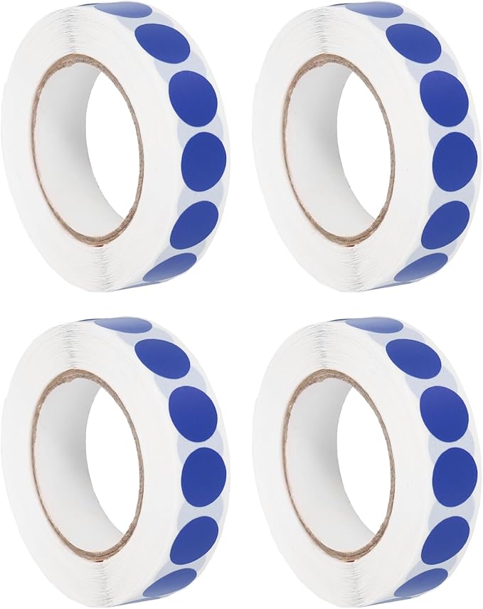PATIKIL Colored Dot Stickers 1/2", 4000 Pcs Color Coding Labels Blank Circle Stickers Adhesive Round Price Labels for Inventory Office Garage Classroom, Sapphire Blue