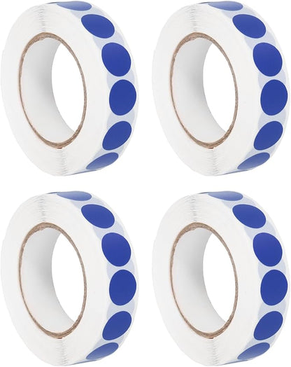 PATIKIL Colored Dot Stickers 1/2", 4000 Pcs Color Coding Labels Blank Circle Stickers Adhesive Round Price Labels for Inventory Office Garage Classroom, Sapphire Blue