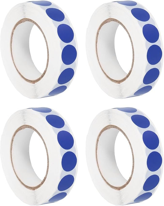 PATIKIL Colored Dot Stickers 1/2", 4000 Pcs Color Coding Labels Blank Circle Stickers Adhesive Round Price Labels for Inventory Office Garage Classroom, Sapphire Blue