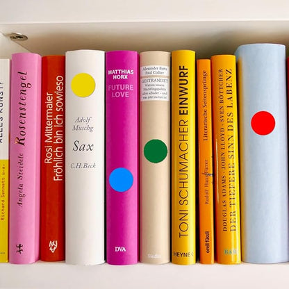 1400 PCS,1IN Round Colored Dot Stickers Labels - 4 Assorted Colors, for Office, School, Moving, Home(Red, Blue, Yellow, Green)