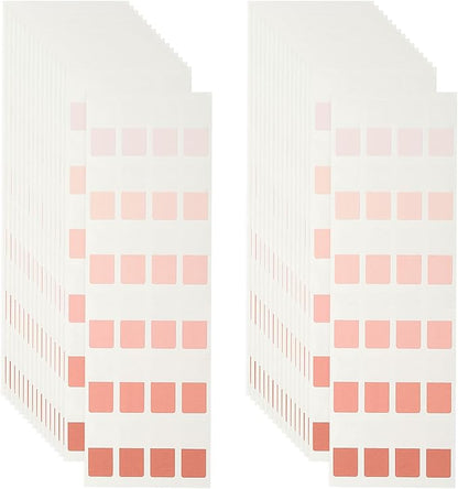 PATIKIL Clear Index Sticky Tabs, 480 Pcs Small Transparent Sticky Notes Bookmarks Planner Stickers Page Tabs for Office Notebooks File Folder Ledger Book, Gradient Pink