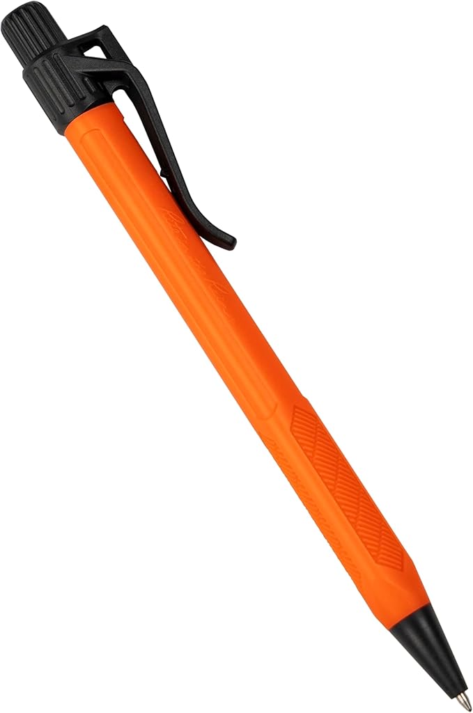 Rite in the Rain Weatherproof Durable Orange Clicker Pen - Black Ink (No. OR11)
