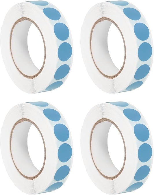 PATIKIL Colored Dot Stickers 1/2", 4000 Pcs Color Coding Labels Blank Circle Stickers Adhesive Round Price Labels for Inventory Office Garage Classroom, Cyan Blue
