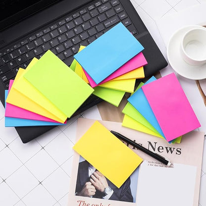 (45 Pads) Sticky Notes 3x5 in Bright Stickies Colorful Super Sticking Power Memo Pads Strong Adhesive