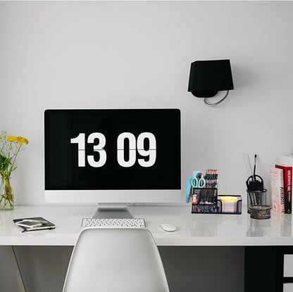 Mesh Desk Organizer, Set of 3 Pen Holder Office Desk Accessories with Pencil Holder Sticky Note Holder, Pencil Cup and Paperclips Cup