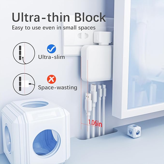 USB C Charger Power Hub, 100W 6-Port Charging Station Slim Wall Charger, Fast Charging Block Type-C for iPhone 16/15/14/13/12/11/Pro Max/XS/XR (6-Port)